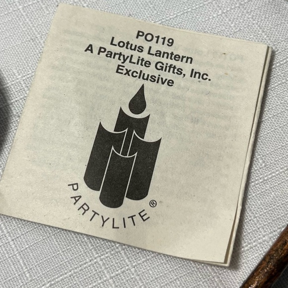 PartyLite Antique Bronze Cast Iron LOTUS LANTERN - Picture 7 of 7